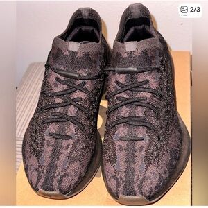 Yeezy Black and Brown Knit Sneakers